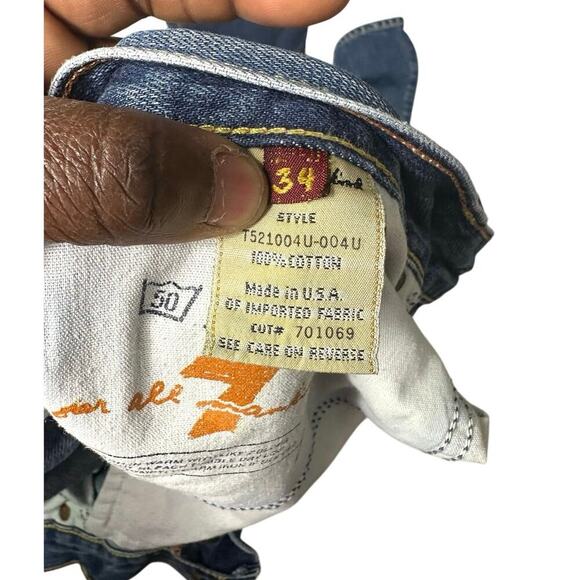 7‎ 4 All Mankind MEN’S RELAXED FIT JEANS Size 34 - Picture 7 of 13